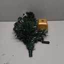 24inch Green Fiber Optic Christmas Tree,Prelit Artificial Tabletop Christmas Tree,Star,Butterfly and Ball Ornaments for Best Holiday Home Decorations,2 Foot