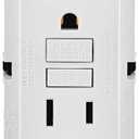 Leviton GFCI Outlet, 15 Amp, Self Test, Non Tamper-Resistant with LED Indicator Light, Protection from Electric Shock and Electrocution, GFNT1-W, White