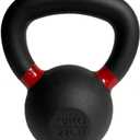 Fitness First Powder Coated Cast Iron Kettlebell - Powder Coated for Durability, Ideal for Strength Training and Conditioning (12, Kilograms)