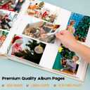 600 Pockets Photo Album 4x6 with Writing Space, Large Capacity 4x6 Photo Album Holds 600 Horizontal and Vertical Photos, Linen Cover Acid Free Pages Photo Book for Family Wedding Baby Pictures, Beige