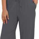 Darong Women's Two Piece Set Summer Outfits Lounge Sets Ruched Short Sleeve Tops Wide Leg Pants Tracksuit Sets (Medium, Grey)