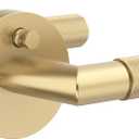 1 Pack Gold Door Lever Handle  Keyless Privacy Bedroom/Bathroom, Anti-Slip Knurled Grip, Fits Left/Right Hand Doors