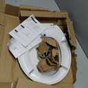Clirass Round Bidet Toilet Seat with Quiet-Close, Non-Electric Bidet Mode with Dual Nozzles, Fit Round Toilet Seat, Adjustable Water Pressure with Brass inlet (Round)