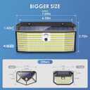 APILAB Upgraded Solar Lights Outdoor, 6 Pack 418 LED Motion Sensor Outdoor Lights, 3 Modes Security Light, IP65 Waterproof Solar Powered Wall Light for Outside Yard Garage Deck Fence