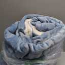 Bedsure GentleSoft Sherpa Fleece Throw Blanket for Couch - Thick and Warm Throw for Women and Men, Soft Fuzzy Plush Blanket for Winter, Washed Blue, 50x60 Inches