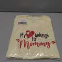 Mothers Day Shirt for Toddler Girls Boys Kids, I Love My Mama Tee, Happy Mothers Day T-Shirt Tees Cream,150/72