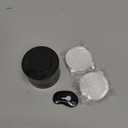 Nessus Reusable Kit for Nespresso Pods Vertuo, Reuse Old Coffee Pods for Nespresso Vertuo: 100 Pcs Aluminum Foil Seal Lid, Holder, Brush, Refillable Vertuo Plus Next Capsule Machine (Black)