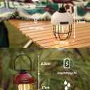 Crazy Power Camping Lantern Rechargeable LED Camping Light Premium Vintage Light 4500 mAh High Capacity Dimmable 3 Light Modes Waterproof for Camping Hiking Fishing Power Outages (CPG100 Green)