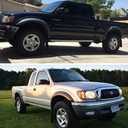 IRONTEK 1 Pair Outside Door Handle FITS 1995-2004 Toyota Tacoma Exterior Driver and Passenger Side Door Hand for 1995-2004 Toyota Tacoma 6922035020 6921035020 (Pair) (Left+Right)