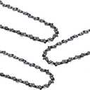 3 Pack 20 Inch Chainsaw Chain, 3/ 8" LP Pitch, 050" Gauge, 72 Drive Links, Fits Poulan4018, Ryobi, Kobalt, Echo, Ego, Greenworks, Craftsman, Homelite, McCulloch, CS-310, and More