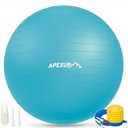 APEXUP Yoga Ball, 660 lbs Anti-Burst Exercise Ball with Pump, 5 Sizes | Anti-Burst, Anti-Slip, SGS Certified, Strengthens Core, Improves Balance & Posture, Boosts Flexibility & Stability