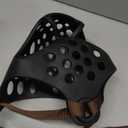 Short Snout Dog Muzzle- Adjustable Soft Silicone Flat Faced Muzzle Bulldog Muzzle Breathable Dog Mask for Biting Chewing Training Licking and Grooming (SHead 10-13", Black)