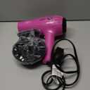 Conair Hair Dryer with Retractable Cord, 1875W Blow Dryer, 3 Heat Settings, 2 Speeds, Blow Dryer with Diffuser and Concentrator Attachments, Ionic + Tourmaline Technology, Pink