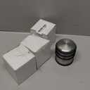 KINJOEK 4 Packs Heavy Duty Door Stopper, Solid Steel Door Stop No Need to Drill, Surrounded with Protective Rubber Bands Anti-Slip Door Wedge for Office, Home, Garage, Laundry Door (Silver)