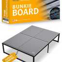 Meliusly Heavy Duty 10mm Bunkie Board Full Size (54x75'') Patent Pending Low Profile Bed Board Design - Breathable, Noise Minimizing, Moisture Resistant Bunkieboards, Low Profile Bed Support