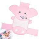 AIR&TREE Baby Bath Seat Support Net, Quick Drying, Adjustable, Comfortable, Non-Slip, Infant Bathtub Sling Shower Mesh for a Tub, with Safety Support Corners (Pink)