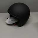 TCMT Dot 3/4 Open Face Adult Helmet for Scooter Moped Cruiser Cafe Racer Retro Vintage Street Bike Motorcycle Helmet (Small, C#Matte Black)
