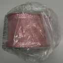 Ribbli Pink Christmas Wired Ribbon, Metallic Wired Ribbon with Glitter Edge 2-1/2 Inch x 10 Yard for Christmas Tree Decoration, Gift Wrapping, Wreaths Supplies, Swag, Holiday Decor