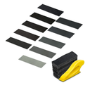 Micro Sander Kit 3.5X 1 Inch Detail Finger Sander for Small Projects+ 100PCS Wet Dry Sandpaper Sheets 60 120 240 400 600 800 1000 1500 2000 5000 Grit for DIY Crafts Wood Metal