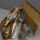 Pack OF 6 Solar Lights Outdoor Garden Decorative Solar Garden Lights with Warm Light Waterproof Solar Pathway Landscape Lights for Path Backyard Walkway Yard Decor, Gardening Gifts for Women (Gold)