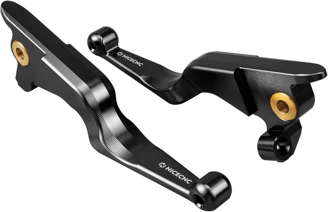 NICECNC Black Brake Clutch Levers Compatible with Harley Street Glide FLHX 2017-2020,Road King FLHR 2017-2020,Electra Glide Ultra Classic,Fits '17-'20 Touring and '19-'20 Trike Models
