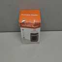 Space Heater, Small Plug in Electric Heater, Remote Wall Outlet Electric Space Heater with Adjustable Thermostat and Timer and Led Display, Compact for Office Dorm Room (Peal)