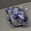 2 x 33FT Christmas Garland, Blue and Silver Tinsel Garland Shiny Hanging Garland for Home Tree Door Mantle Indoor Outdoor Holiday Xmas Party Decor