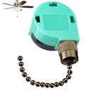 Ceiling Fan Switch ZE-268S6 3 Speed 4 Wire, Switch Control Replacement for Ceiling Fans, Hampton Bay Fans, Hunter Fans, and Standing Fans, Wall Lamps (Bronze)