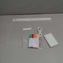 Cordless LED Note Board with 10 Colors, Built-in 1000mAh Rechargeable Battery Powered Led Drawing Board for Kids, Dry Erase Boards with 7 Markers for Gift (9.85" * 13.78" with USB Type C Cable)