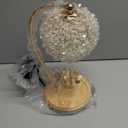 Quntis Candle Warmer Lamp with Timer, Handcrafted Crystal Candle Lamp Dimmable for Jar Candles, Mom Women Gifts for Christmas, Home Decor Bedroom Living Room, Scented Wax Warmer with 2 Bulbs