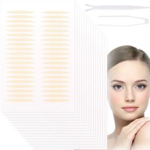 600 Pcs Double Eyelid Tape, Invisible Eye Lid Tape for Hooded Eyes, Long-Lasting Hooded Eyelid Lifter Strips, Eye Tape for Hooded Eyes, Uneven, Droopy, Mono-Eyelids (600pcs, Style 1)