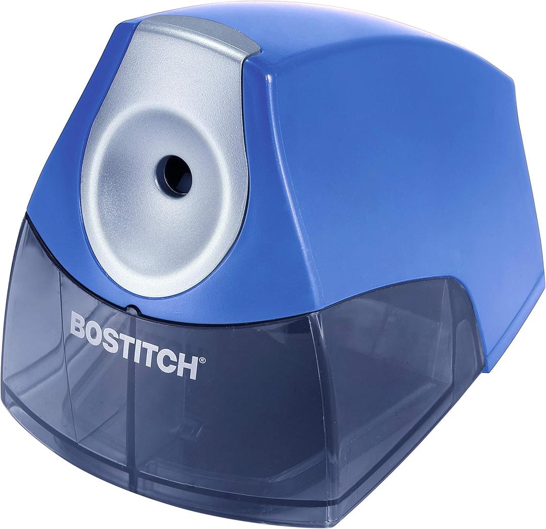 Bostitch Office Personal Electric Pencil Sharpener, Powerful Stall-Free Motor, High Capacity Shavings Tray, Navy Blue (EPS4-KTBLUE) (Dark Blue)