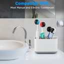 Helmet Toothbrush Covers Caps, Toothbrush Head Protector for Household Travel, Fits Most Manual and Electric Toothbrushes, 6 Count (Black, White, Grey, Blue, Pink, Red)