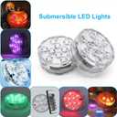 Submersible LED Lights with Remote, 16 Colors 4 Modes Battery Powered Color Changing LED Pumpkin Lights for Halloween Pumpkin Camping Bucket Dcor (4 Packs)