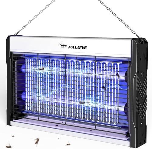 PALONE Electric Bug Zapper 3200V Mosquito Zapper Killer Indoor Insect Killer with Hanging Chain Mosquito Trap with Removable Collection Tray USB Electric Bug Zapper Outdoor for Home Office (16 in)