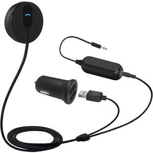 BESIGN BK01 Bluetooth Car Kit, Wireless Receiver for Handsfree Talking and Music Streaming with Ground Loop Noise Isolator for Car with 3.5mm Aux Port