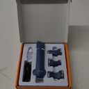 oneisall Dog Clippers & Dog Paw Trimmer 4-in-1 Cordless Grooming Kit: 2-Speed Low Noise Clippers with Rechargeable Quiet Nail Grinder for Dogs & Cats (Blue)