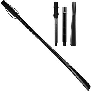 Shoe Horn Long Handle for Seniors, 30" Long Shoe Horn Plastic Adjustable and Detachable for Disabled, Knee&Hip Replacements and Back Problems People