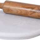 Indian Marble Chakla/Rolling Board/Roti Maker Chakla Chapati Maker for Home & Kitchen | Finished Marble Roti Maker Daily Use Kitchen Item Set of 1