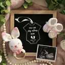 Christmas Baby Pregnancy Announcement Ornament - Pregnancy Announcement Gifts for Grandparents, Husband, Family, Aunt, Friend - Expecting Baby Coming Soon 2026 Ornament Decoration (You Can Stop Asking Now Baby Announcement)