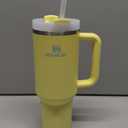 STANLEY Quencher H2.0 Tumbler with Handle and Straw 40 oz | Flowstate 3Position Lid | Cup Holder Compatible for Travel | Insulated Stainless Steel Cup | BPAFree | Pomelo