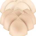 6 Pairs Bra Pads Inserts Push up,Removable Sports Breast Enhancers Inserts,Sew in Bra Cups for Swimsuits