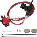 Hydraulic Brake System kit with 50 inch Hose Tube, Brake Pads, Brake Caliper Compatible with Baja Doodle Bug DB30R Mini Bike 212CC,SX500 Razor Electric dirt bike 79cc 97cc 100cc Go Karts