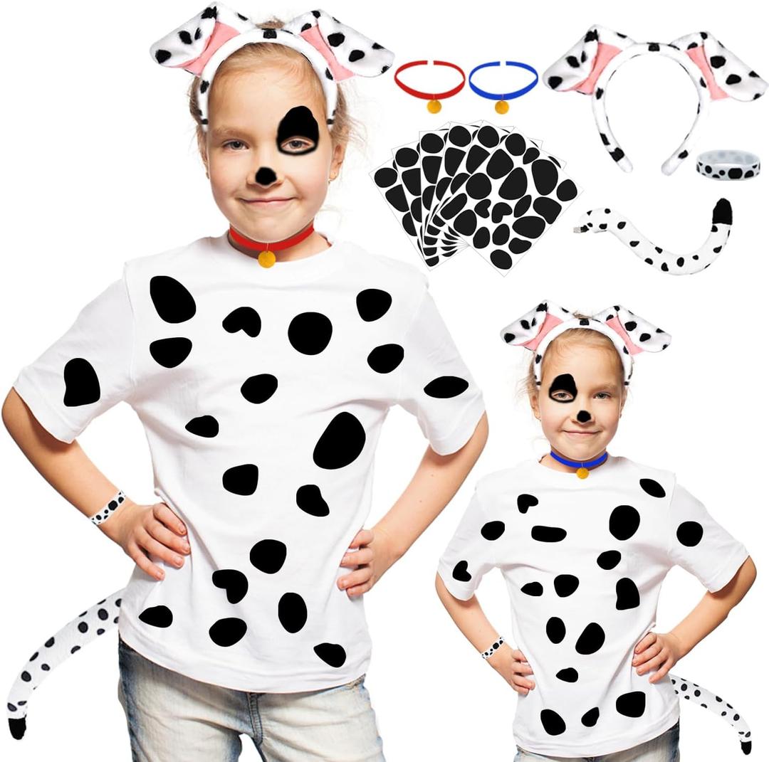 Dalmatian Costume, Felt Spots, for Halloween Dalmatian Costume Kids/Adults, Black Felt Stickers for School Projects
