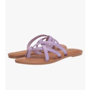 Amazon Essentials Women's Strappy Slide Flat Sandal, 6.5