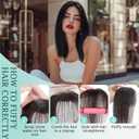 Benehair Clip on Bangs Real Human Hair with 360 Full Coverage, 3D Air Bangs for Daily Wear, Natural Seamless Fit for Women Natural Black