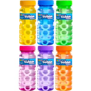 JOYIN Bubble Bottles (4oz Solution), Bubbles for Toddlers 1-3, Blow Bubbles Solution Wand Bulk for Party Favors for Kids, Toddler Summer Outdoor Toys Gift for Kids 6pcs