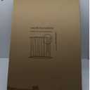 MEEGEEM Baby Gate - 40'' Extra Tall and 30''-37'' Adjustable Width Pet Gate for Stairs & Doorways & House and More, Can Use As Dog Gate, Pressure Mounted, No Drilling, Auto Close, White