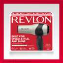 REVLON Turbo Hair Dryer | 1875 Watts of Maximum Shine, Fast Dry (Silver)