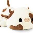Onsoyours Cute Cow Plushie, Soft Stuffed Cookies Cow Squishy Plush Animal Toy Pillow for Kids (Cookies Cow, 12")